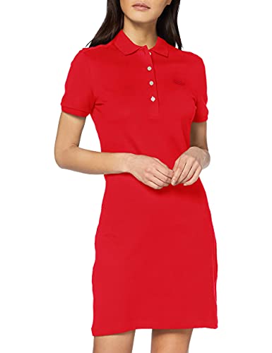 Lacoste Damen Ef5473 Robe, Rot, 34 von Lacoste