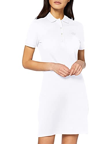 Lacoste Damen Ef5473 Robe, Weiß, 38 von Lacoste