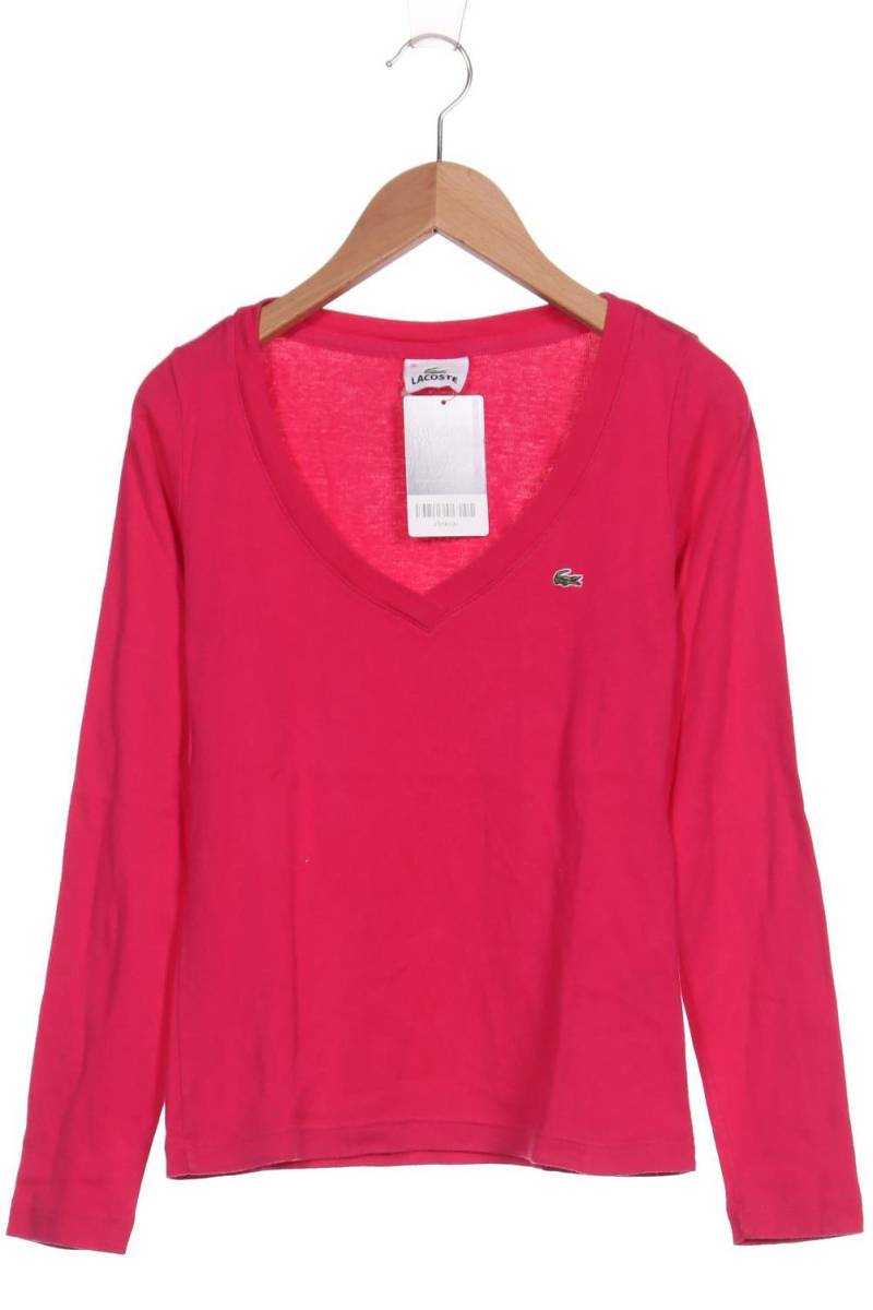 Lacoste Damen Langarmshirt, pink, Gr. 36 von Lacoste