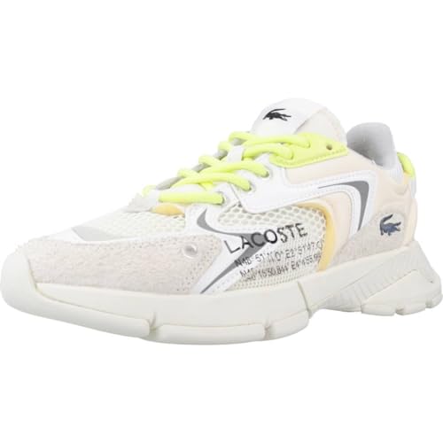 Lacoste Damen Low-Top Sneaker L003 NEO 223 1 SFA, Frauen Halbschuhe,straßenschuhe,Strassenschuhe,Sportschuhe,Offwhite/HELLGRÜN (WP2),41 EU / 7.5 UK von Lacoste