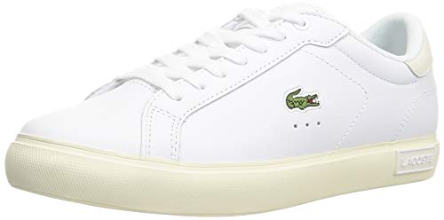 Lacoste Damen Low-Top Sneaker POWERCOURT 0721 1 SFA, Frauen Halbschuhe,schnürschuhe,schnürer,straßenschuhe,Weiß (WHT/Off WHT),39 EU / 5.5 UK von Lacoste