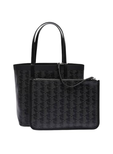 Lacoste Damen Nf4338ze Tasche, Monogram schwarz grau, Einheitsgröße von Lacoste