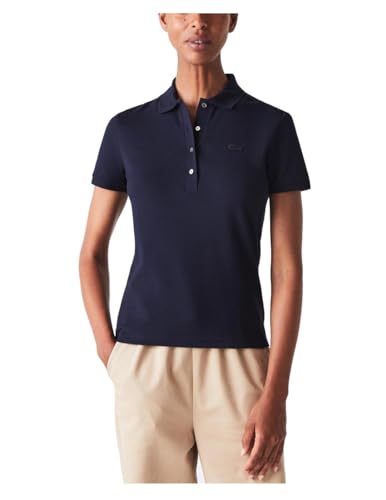 Lacoste Damen PF5462 Poloshirt, Marine, 38 von Lacoste