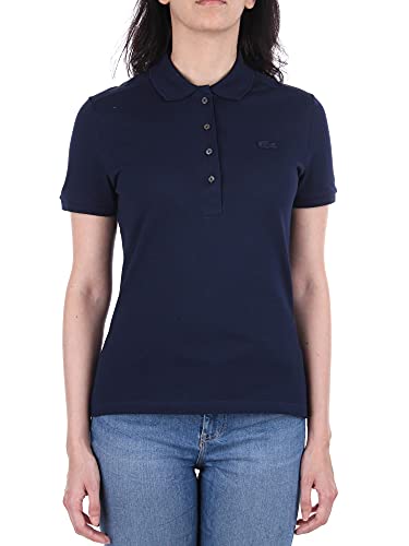 Lacoste Damen PF5462 Poloshirt, Marine, 40 von Lacoste