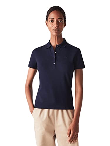 Lacoste Damen PF5462 Poloshirt, Marine, 46 von Lacoste