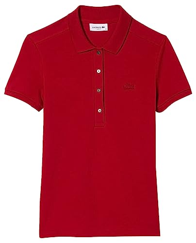 Lacoste Damen Pf5462 Poloshirts, Lighthouse Red, 38 von Lacoste