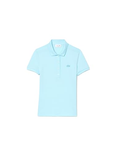 Lacoste - Damen Polo Kurzarm, Hellblau, 34 von Lacoste