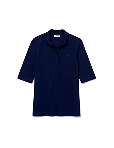 Lacoste - Damen Polo Kurzarm, Navy Blau, 36 von Lacoste