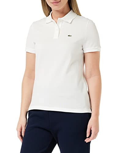 Lacoste Damen Poloshirt Pf7839,Weiß (Blanc),40 (Herstellergröße: 40) von Lacoste