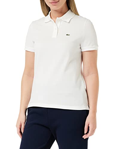 Lacoste Damen Poloshirt Pf7839,Weiß (Blanc),44 (Herstellergröße: 44) von Lacoste