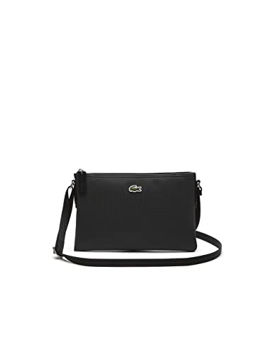 Lacoste Damen Sac Crossover Toile PVC Femme Umhängetaschen, SCHWARZ (Black) von Lacoste