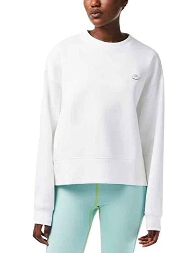 Lacoste Damen Sf5614 Sweatshirts, weiß, 40 von Lacoste