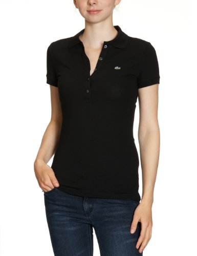 Lacoste Damen Shirt/ Poloshirt PF169E-00, Gr. 38, Schwarz (NOIR 031) von Lacoste