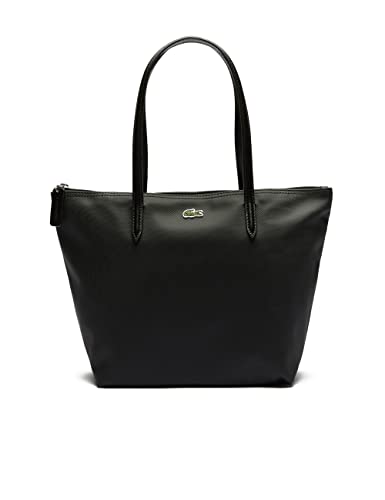Lacoste Damen Shopper S Shopping Bag,Lederimitat (100% PVC),24.5x24.5x14.5, Handtasche Schultertasche,SCHWARZ (000),Einheitsgröße (One Size) von Lacoste