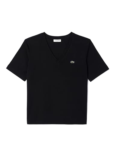 Lacoste - Damen T-Shirt, Schwarz, 36 von Lacoste