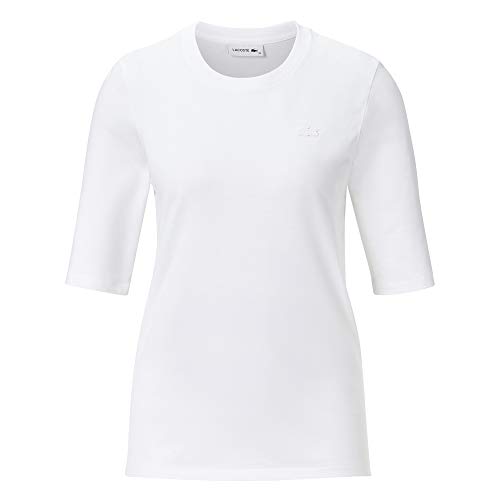 Lacoste - Damen T-Shirt, Weiß, 38 von Lacoste