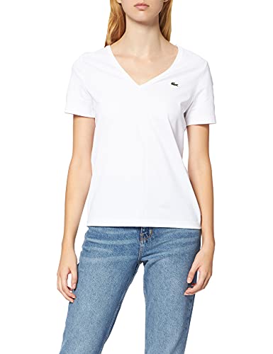 Lacoste Damen TF8392 T-Shirt, Blanc, 36 von Lacoste
