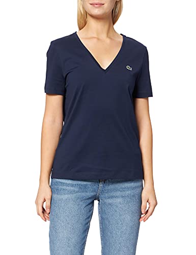 Lacoste Damen TF8392 T-Shirt, Marine, 34 von Lacoste