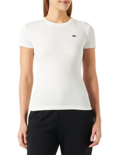 Lacoste Damen Tf5538 Turtle Neck T-Shirt, Blume, 34 von Lacoste