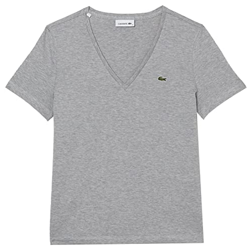 Lacoste Damen Tf8392 T-Shirt, Chinesisches Silber, XS von Lacoste