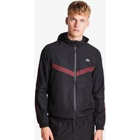 Lacoste Diamond Weave Hooded Herren Trainingsoberteile - Schwarz - Größe S von Lacoste