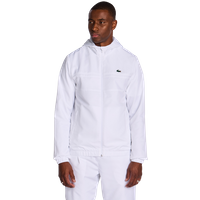 Lacoste Diamond Weave Hooded Herren Trainingsoberteile - Weiß - Größe XXL von Lacoste