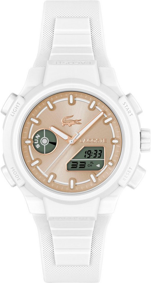 Lacoste Digitaluhr LC33 2001430, Armbanduhr, Damen, Herren, Silikonarmband,analog,digital,Stoppfunktion von Lacoste