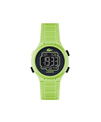 Lacoste Digitaluhr für Kinder Kollektion LC33 mit Grünes Silikonarmband - 2030067 von Lacoste