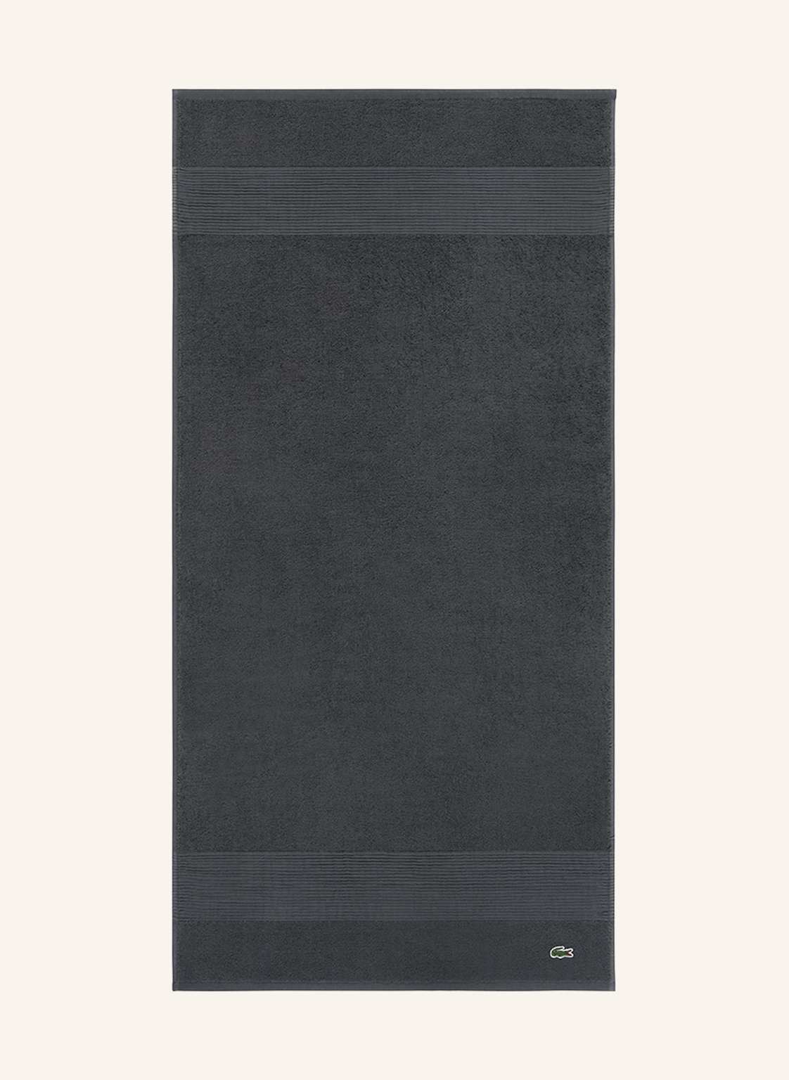 Lacoste Duschtuch Llecroco schwarz von Lacoste