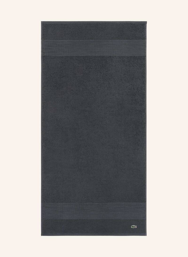 Lacoste Duschtuch Llecroco schwarz von Lacoste
