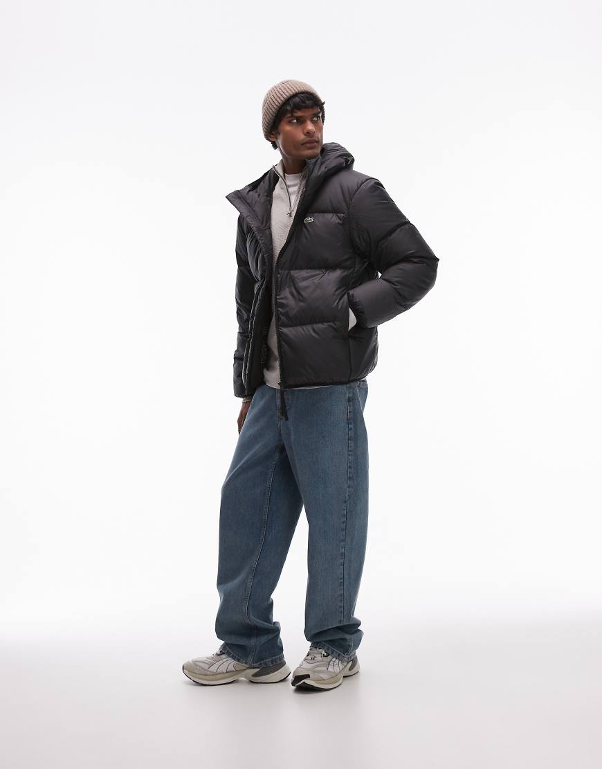 Lacoste - Essentials - Wattierte Steppjacke in Schwarz von Lacoste