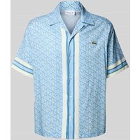 Lacoste Freizeithemd mit Label-Detail in Hellblau, Größe 44 von Lacoste