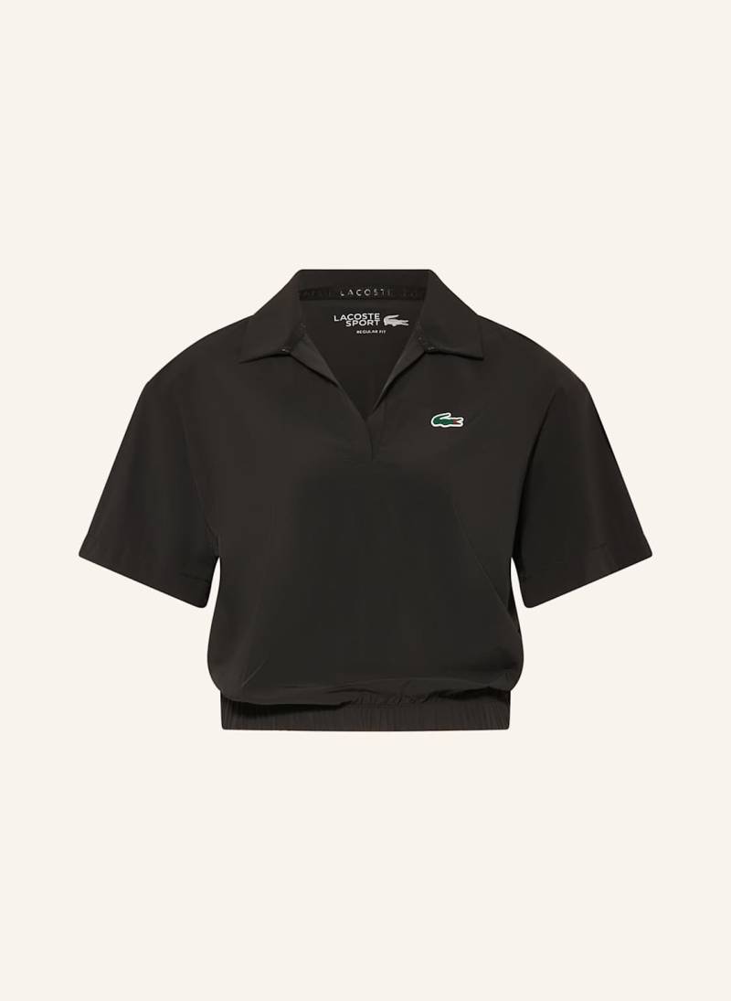 Lacoste Funktions-Poloshirt schwarz von Lacoste