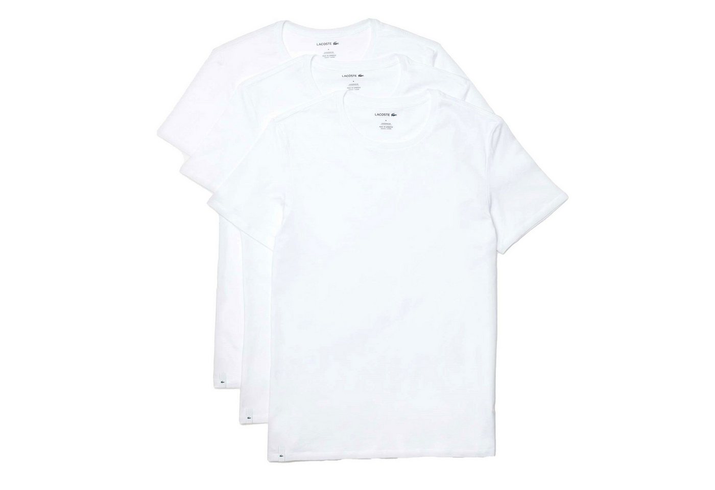 Lacoste Funktionsshirt Herren Essentials Basic Crew Shirt (3er-pack) von Lacoste