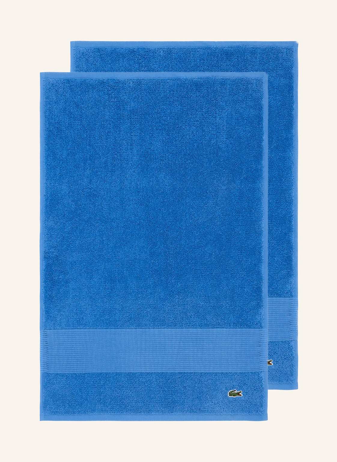 Lacoste Gästetuch 2er Set Llecroco orange von Lacoste