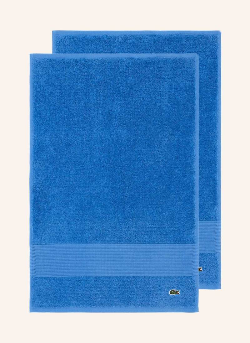 Lacoste Gästetuch 2er Set Llecroco orange von Lacoste