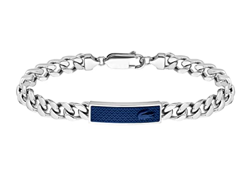 Lacoste Gliederarmband für Herren Kollektion SET&MATCH in Edelstahl Verziert mit Petit-Piqué-Muster - 2040097 von Lacoste