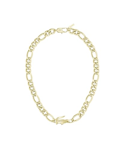 Lacoste Gliederhalskette Für Männer und Frauen Kollektion CROCODILE aus Edelstahl mit einem Charm in Form eines Krokodils - Erhältlich aus Gold oder Silber Lacoste Gliederhalskette Für Männer und Frauen Kollektion CROCODILE aus Edelstahl mit einem Charm in Form eines Krokodils - Erhältlich aus Gold oder Silber von Lacoste