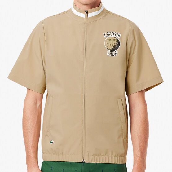 Lacoste Halbarm Windshirt beige von Lacoste