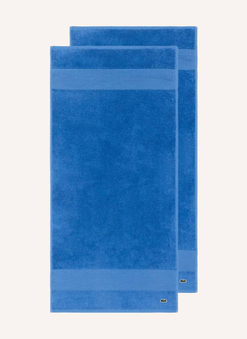 Lacoste Handtuch 2er Set Llecroco orange von Lacoste