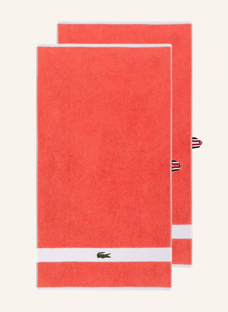 Lacoste Handtuch Lcasual orange von Lacoste