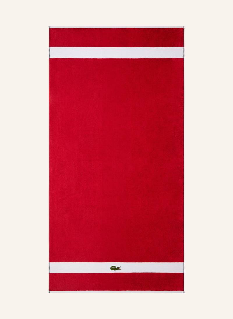 Lacoste Handtuch Lcasual rot von Lacoste