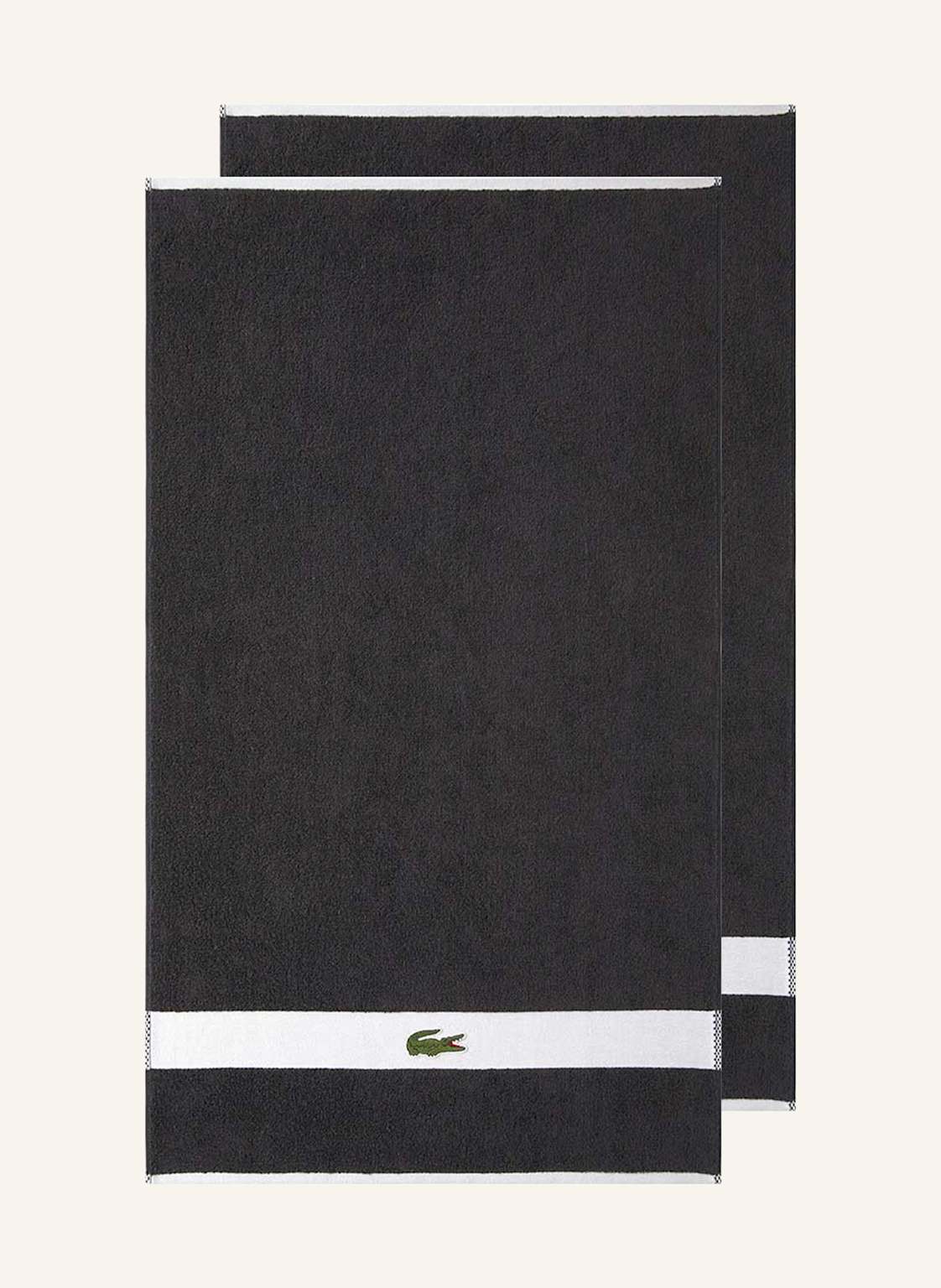 Lacoste Handtuch Lcasual schwarz von Lacoste