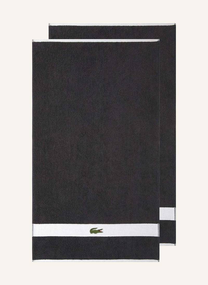 Lacoste Handtuch Lcasual schwarz von Lacoste