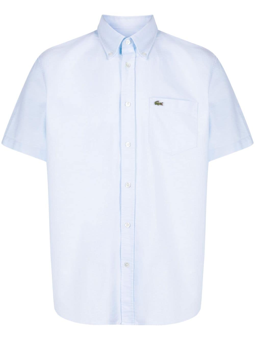 Lacoste Hemd mit Logo-Patch - Blau von Lacoste