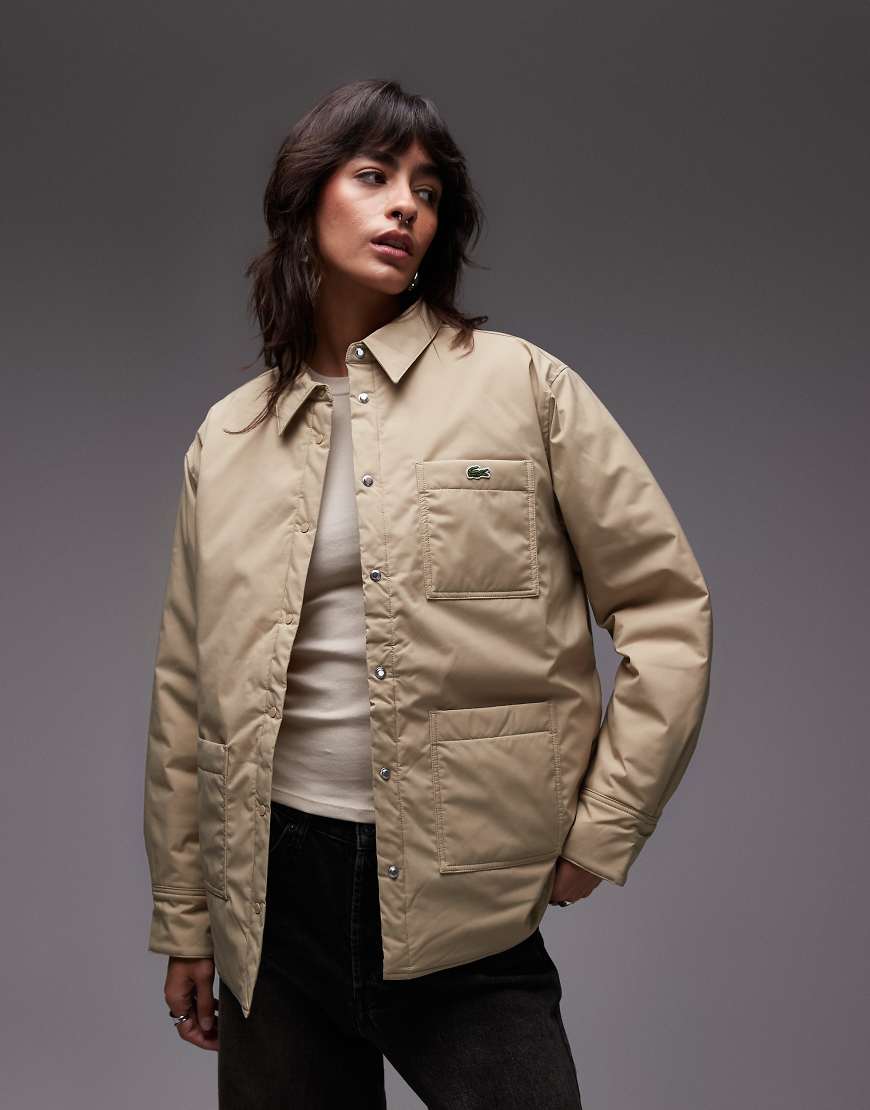 Lacoste - Hemdjacke in Beige-Neutral Lacoste - Hemdjacke in Beige-Neutral von Lacoste