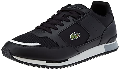 Lacoste Herren 40SMA0025 Sneakers, Blk/Gry, 44.5 EU von Lacoste