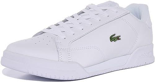 Lacoste Herren 41SMA0018 Sneakers, Wht/Wht, 40.5 EU von Lacoste