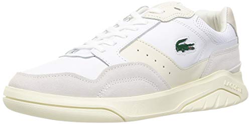 Lacoste Herren 41SMA0015 Schuhe, WHT/Off WHT, 45 EU von Lacoste