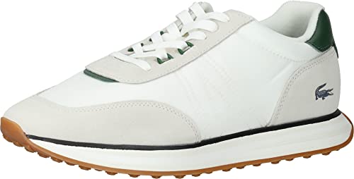 Lacoste Herren 45sma0003 Athleisure Sneaker, Wht Dk Grn, 47 EU von Lacoste